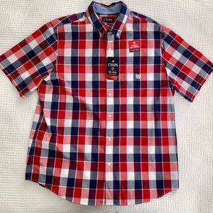 (NWT)Chaps short-sleeve button down shirt XXL